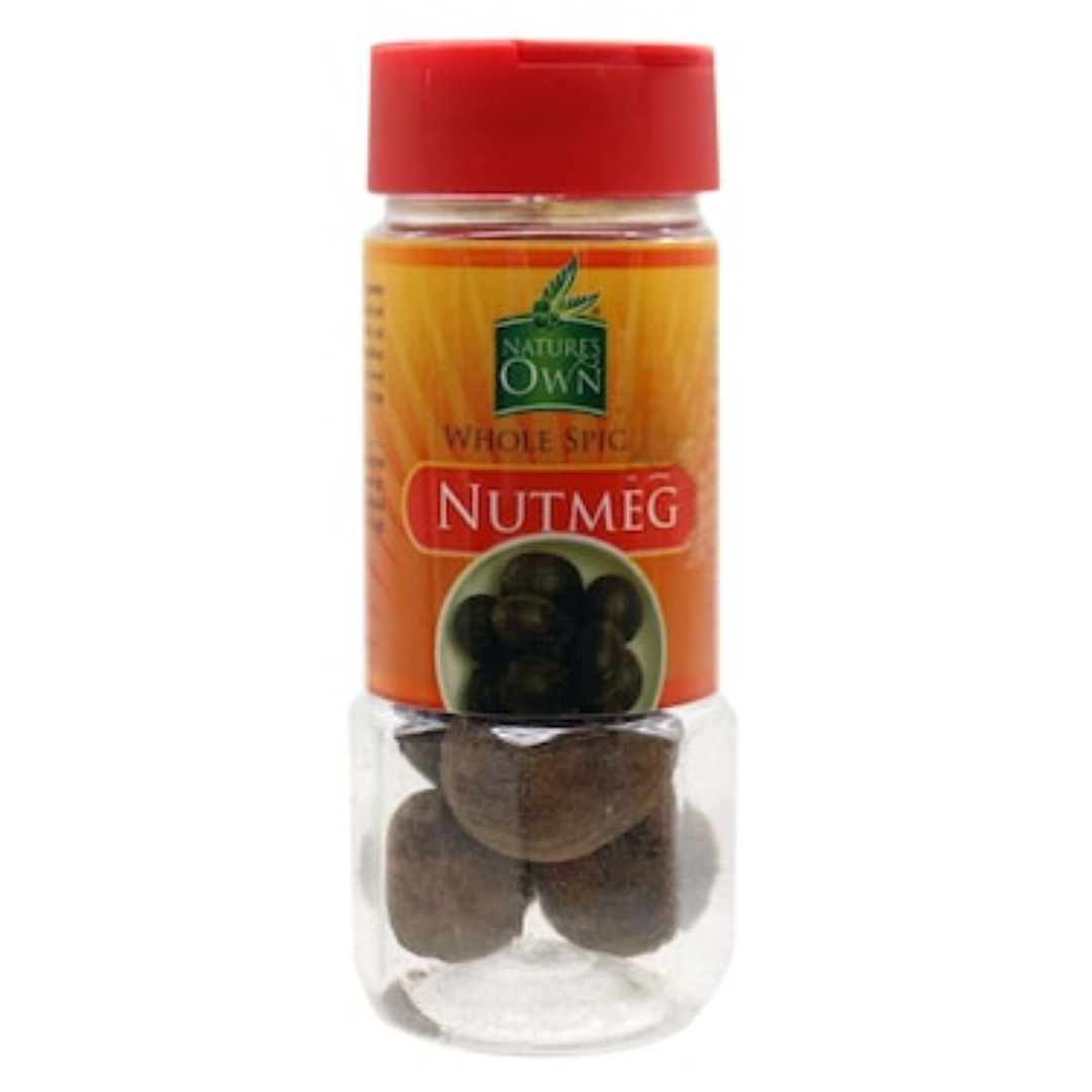 NATURES OWN NUTMEG WHOLE JARS 40G